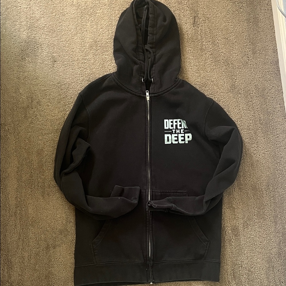 Seattle Kraken Black Zip UpHoodie